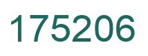 Number 175206 green image