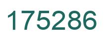 Number 175286 green image