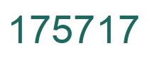 Number 175717 green image