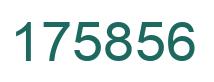Number 175856 green image
