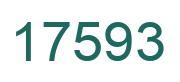 Number 17593 green image