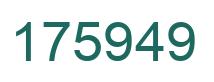 Number 175949 green image