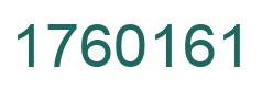 Number 1760161 green image