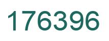 Number 176396 green image