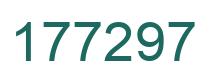 Number 177297 green image