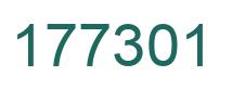 Number 177301 green image