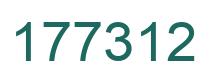 Number 177312 green image