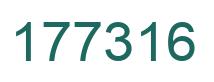 Number 177316 green image