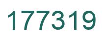 Number 177319 green image