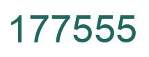 Number 177555 green image