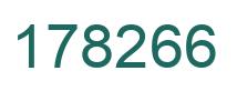 Number 178266 green image