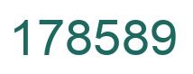 Number 178589 green image