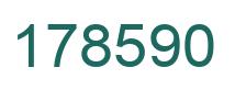 Number 178590 green image
