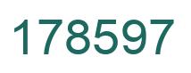 Number 178597 green image