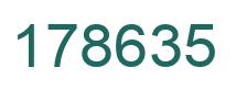Number 178635 green image