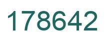 Number 178642 green image