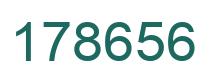 Number 178656 green image