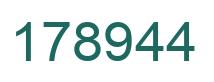 Number 178944 green image