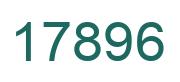 Number 17896 green image