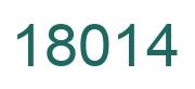 Número 18014 imagen verde