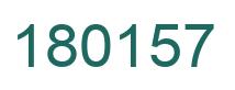 Number 180157 green image