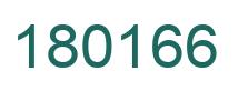 Number 180166 green image