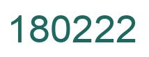 Number 180222 green image