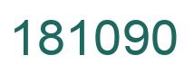 Number 181090 green image