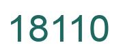 Number 18110 green image