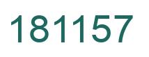 Number 181157 green image