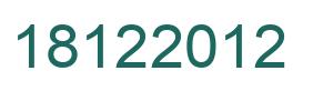 Number 18122012 green image