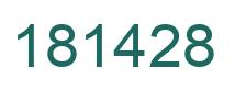 Número 181428 imagen verde