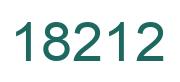 Number 18212 green image