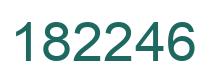 Number 182246 green image