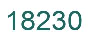 Number 18230 green image