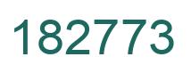Number 182773 green image