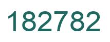 Number 182782 green image