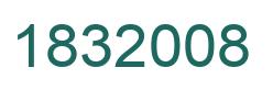 Number 1832008 green image