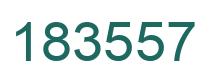Number 183557 green image