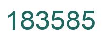 Número 183585 imagen verde