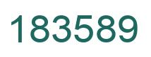 Number 183589 green image