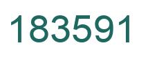 Number 183591 green image