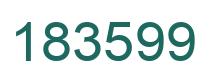 Number 183599 green image
