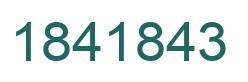 Number 1841843 green image
