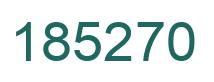 Number 185270 green image