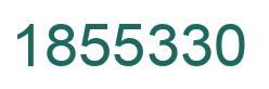 Number 1855330 green image