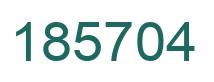 Number 185704 green image