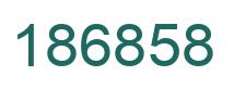 Número 186858 imagen verde