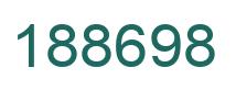 Number 188698 green image