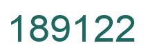Number 189122 green image